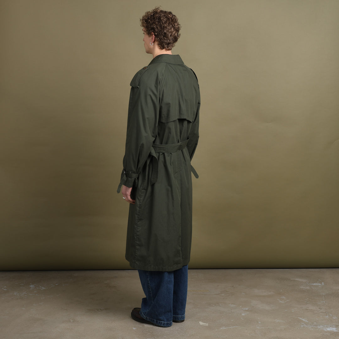 Yves Saint Laurent Trench Coat Forest Green Men's L