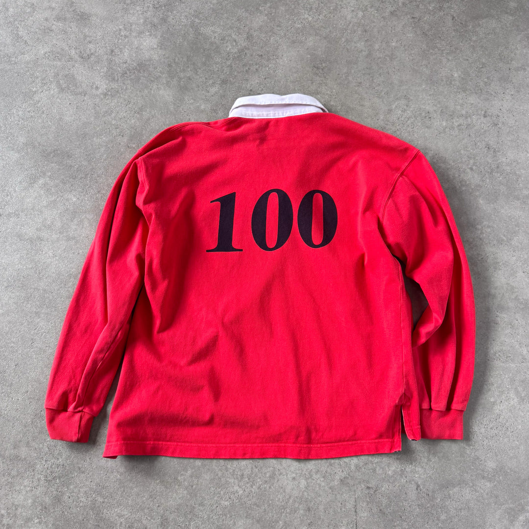 Aquascutum Rugby Shirt Red Men's M