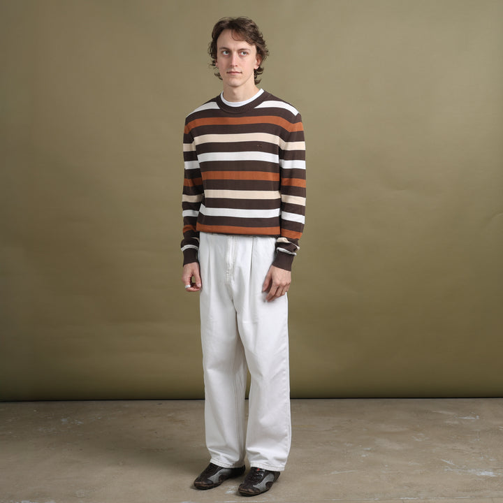 Thomas Burberry Crew Neck Jumper Brown Men's M