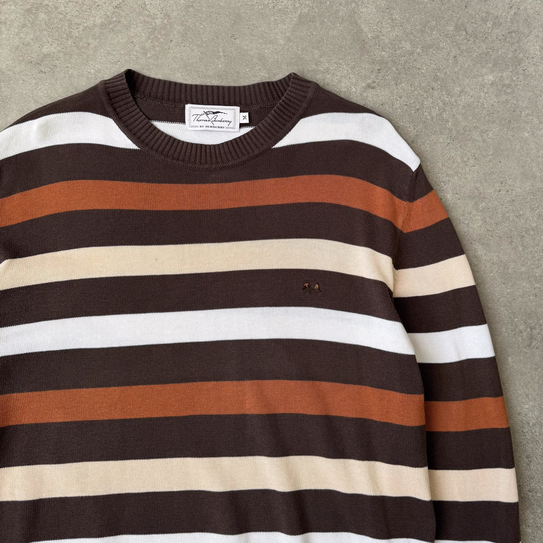 Thomas Burberry Crew Neck Jumper Brown Men's M