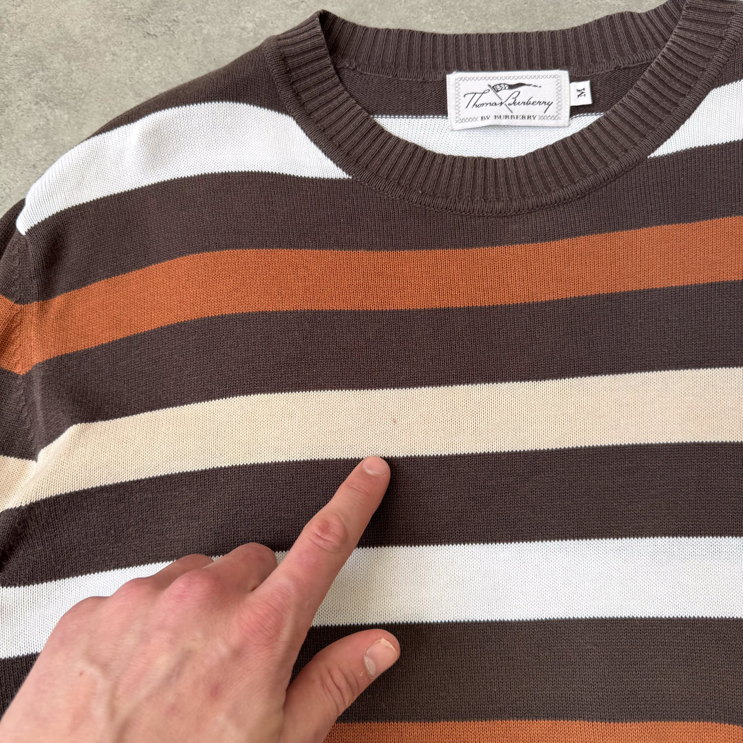 Thomas Burberry Crew Neck Jumper Brown Men's M