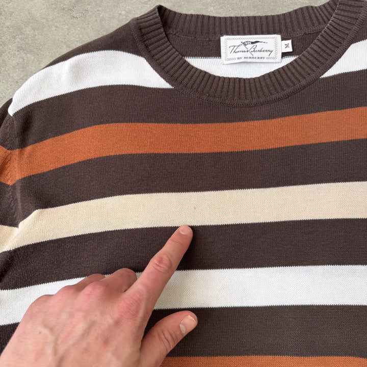Thomas Burberry Crew Neck Jumper Brown Men's M