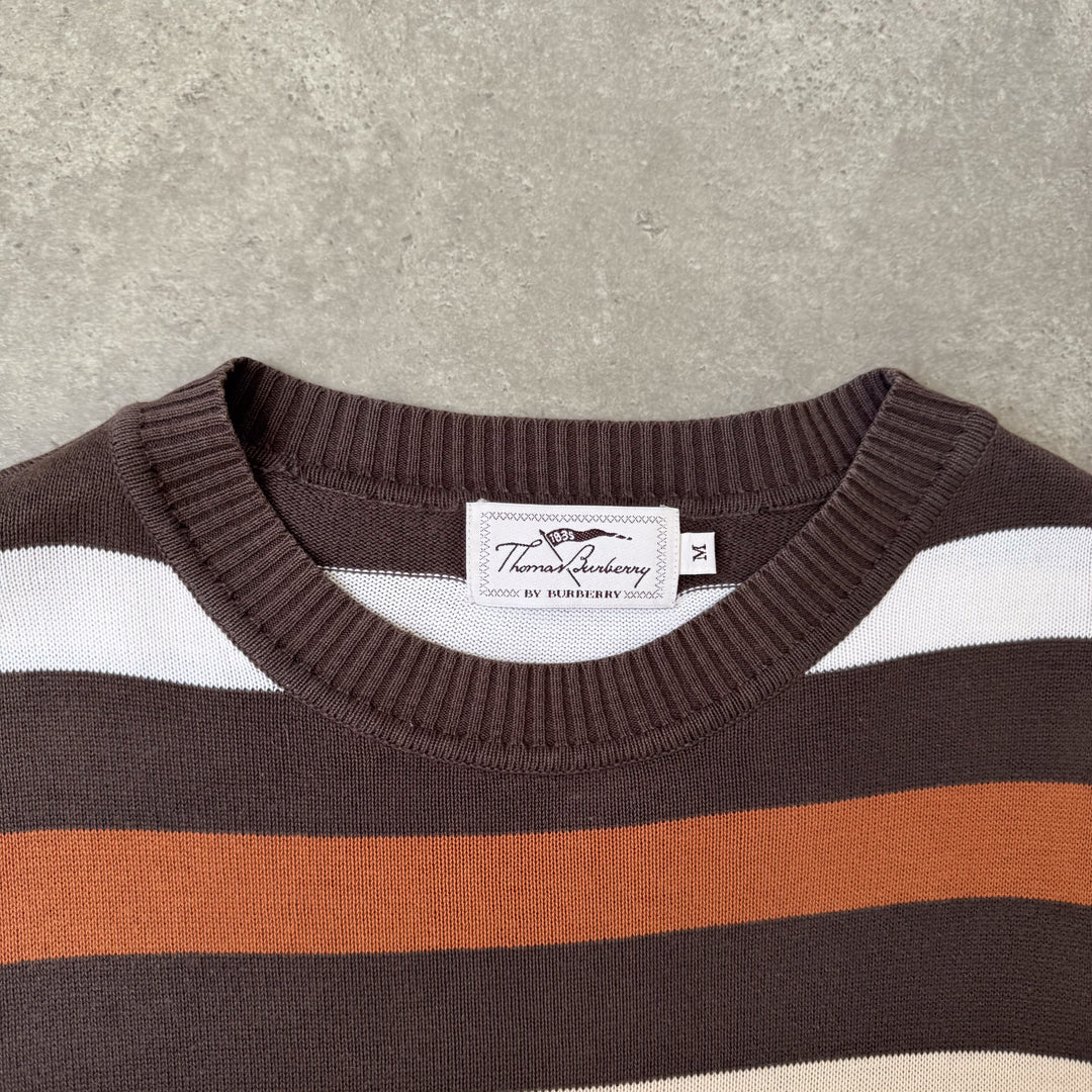Thomas Burberry Crew Neck Jumper Brown Men's M
