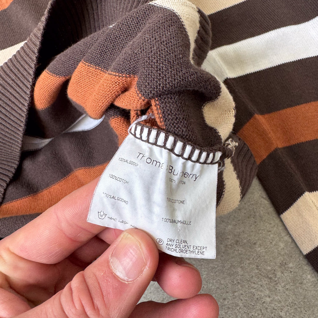 Thomas Burberry Crew Neck Jumper Brown Men's M
