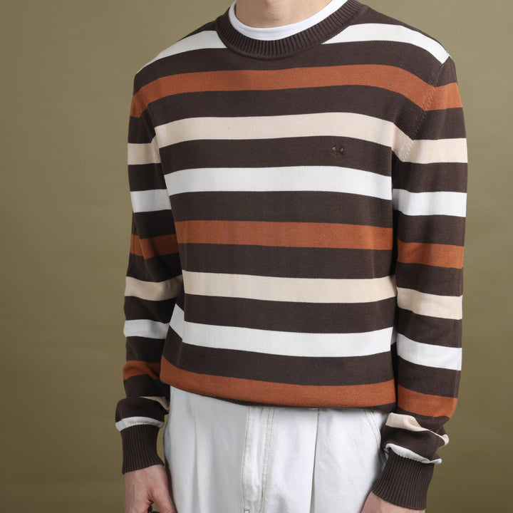 Thomas Burberry Crew Neck Jumper Brown Men's M