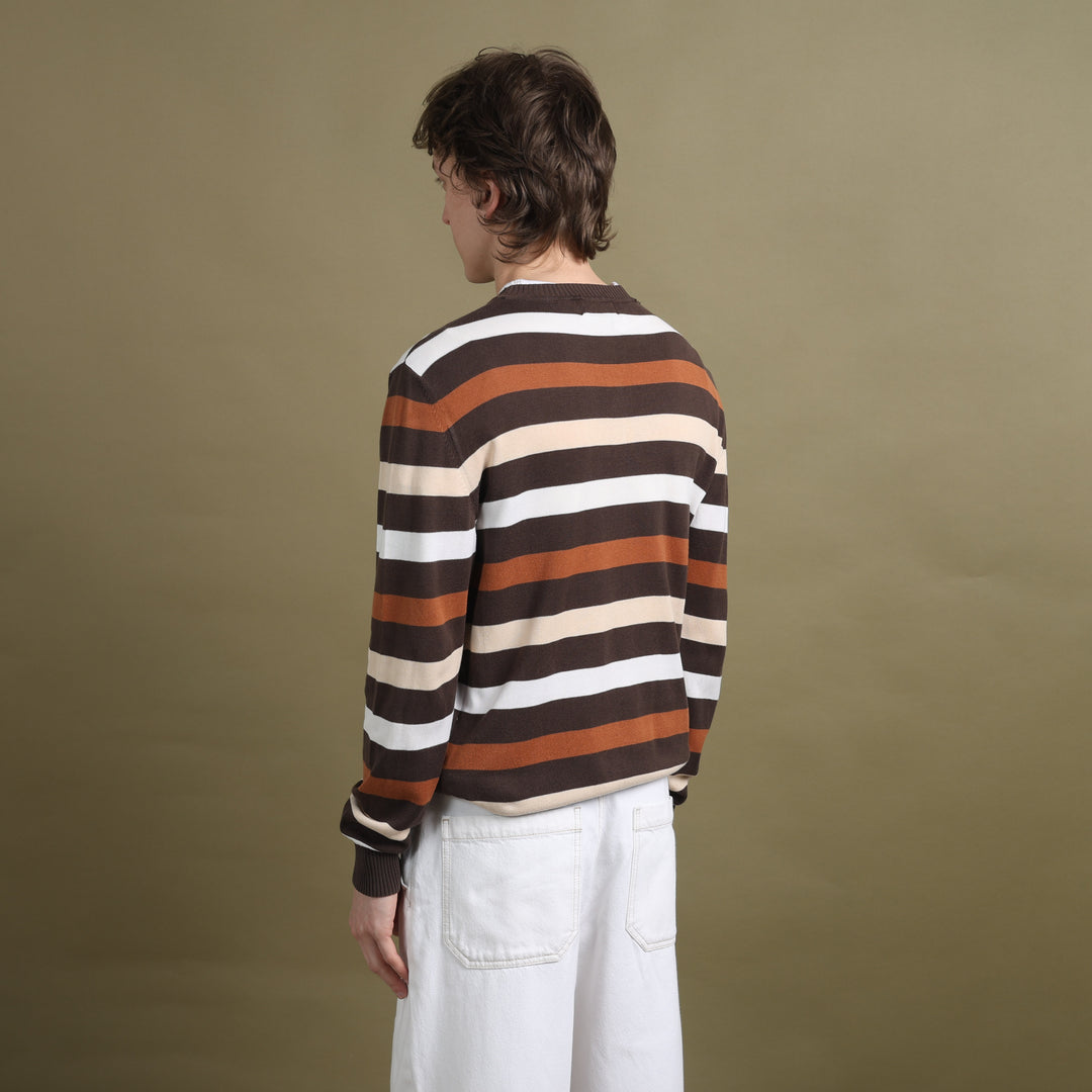 Thomas Burberry Crew Neck Jumper Brown Men's M