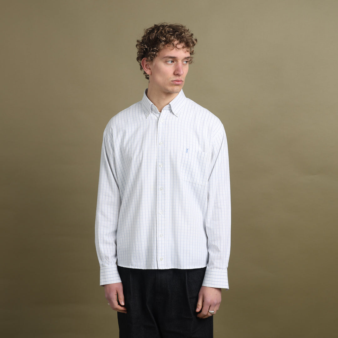Yves Saint Laurent Shirt Light Blue Men's L
