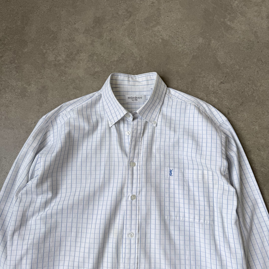 Yves Saint Laurent Shirt Light Blue Men's L