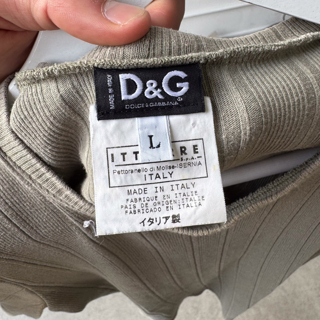 Dolce & Gabbana T-Shirt Light Khaki Green Men's M