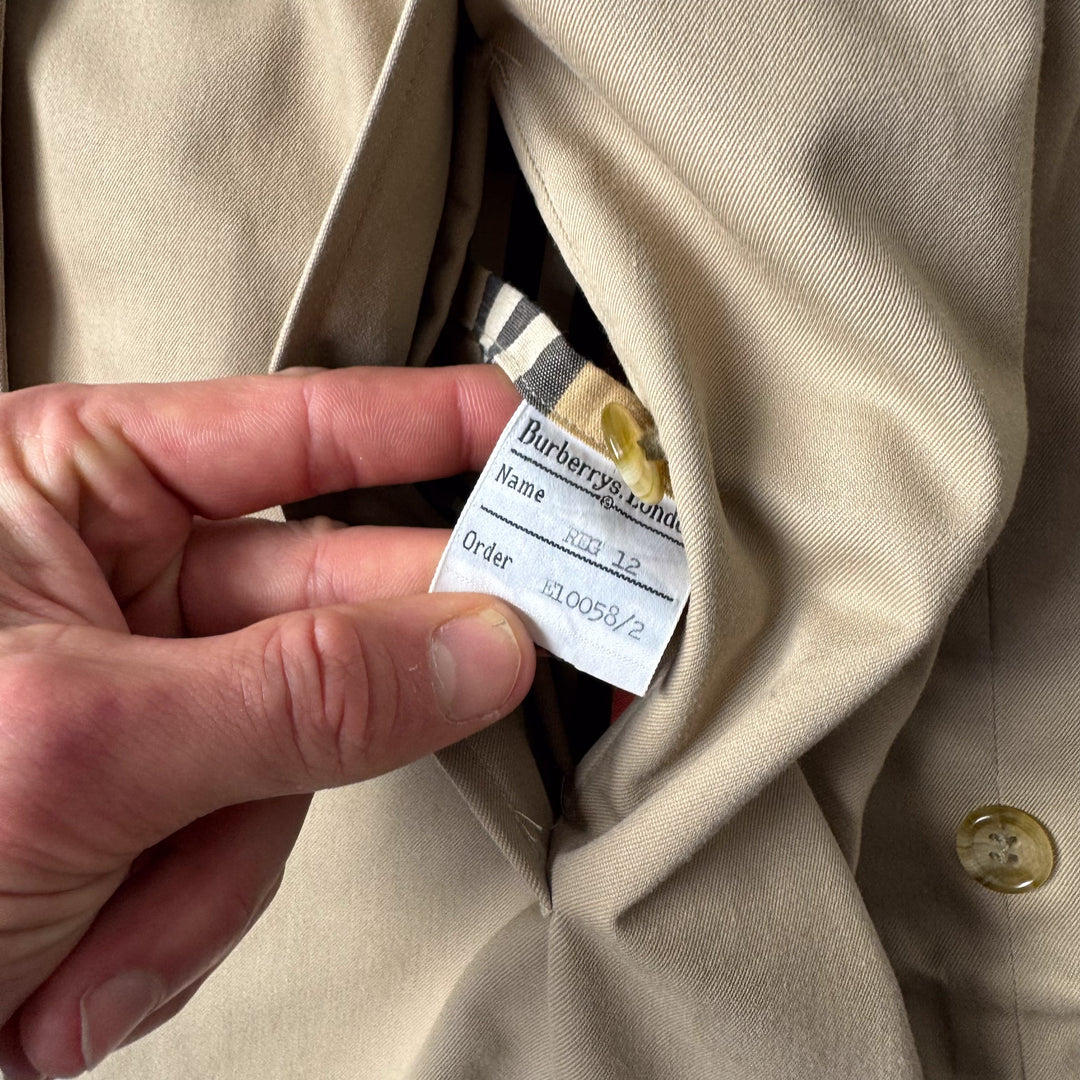 Burberry's Trench Coat Beige Women's UK 12