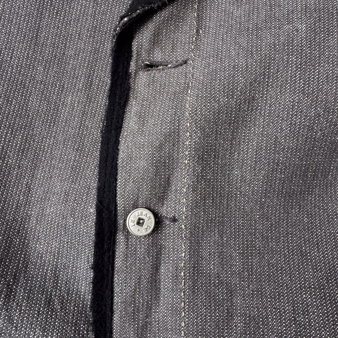 Marithe Francois Girbaud Trench Coat Grey & Black Women's UK 10