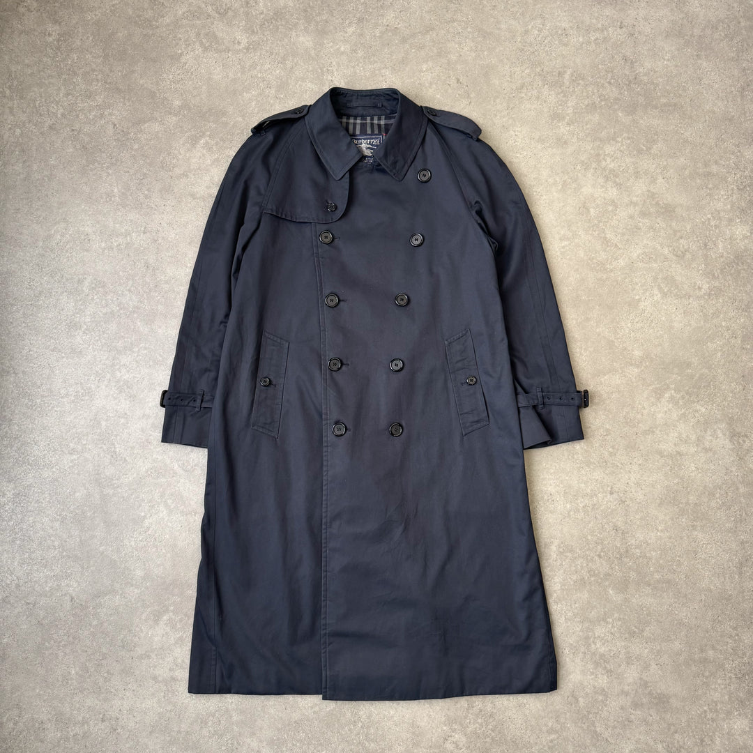 Burberry's Trench Coat Navy Blue Men's XL