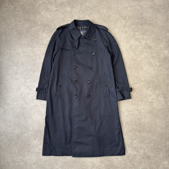 Burberry's Trench Coat Navy Blue Men's XL