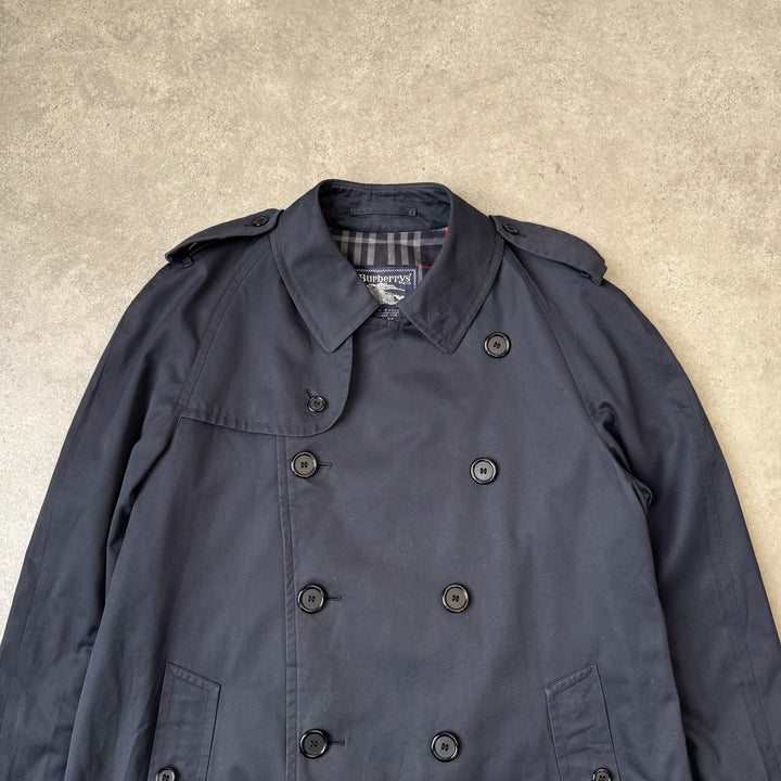 Burberry's Trench Coat Navy Blue Men's XL