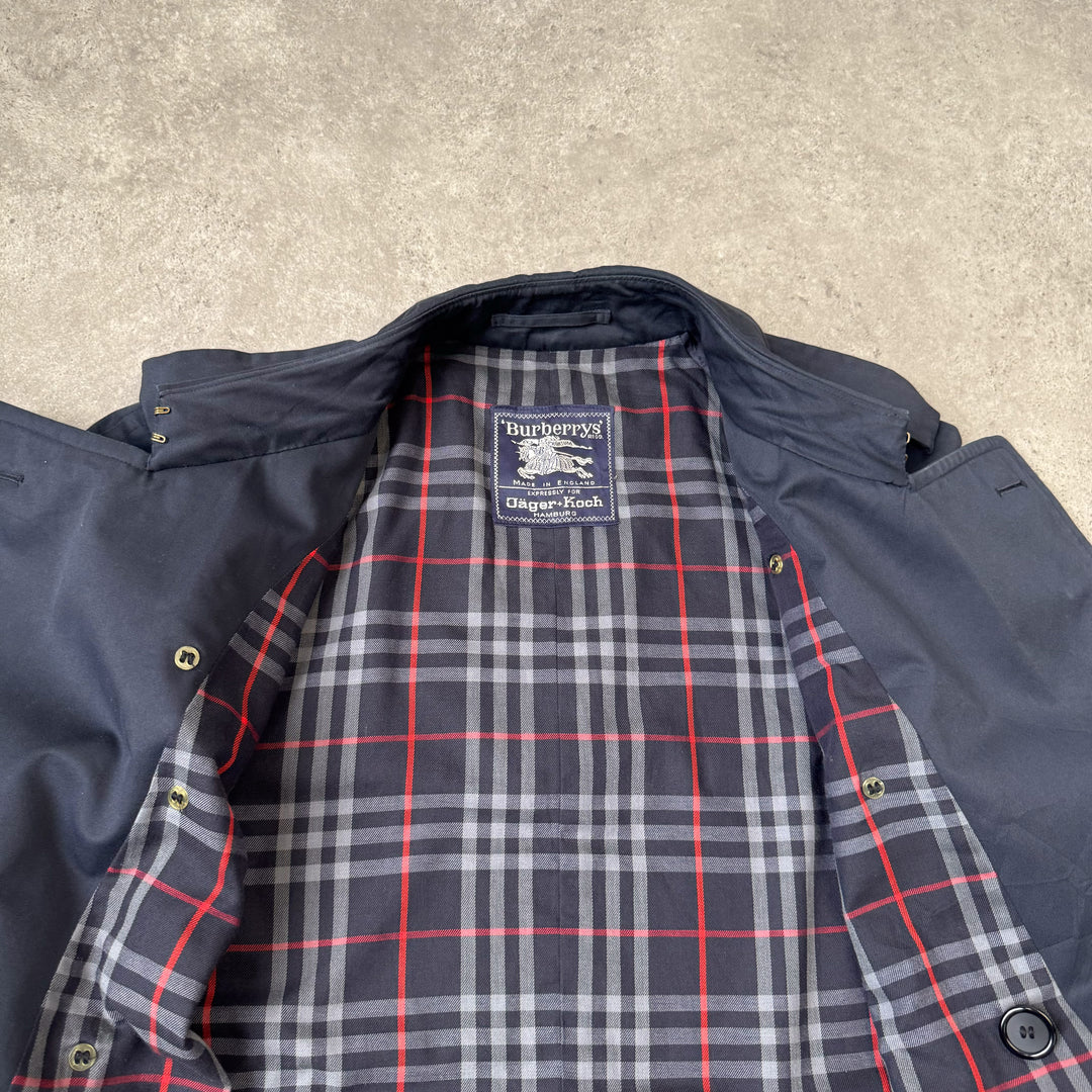 Burberry's Trench Coat Navy Blue Men's XL