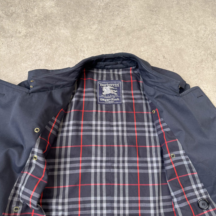 Burberry's Trench Coat Navy Blue Men's XL