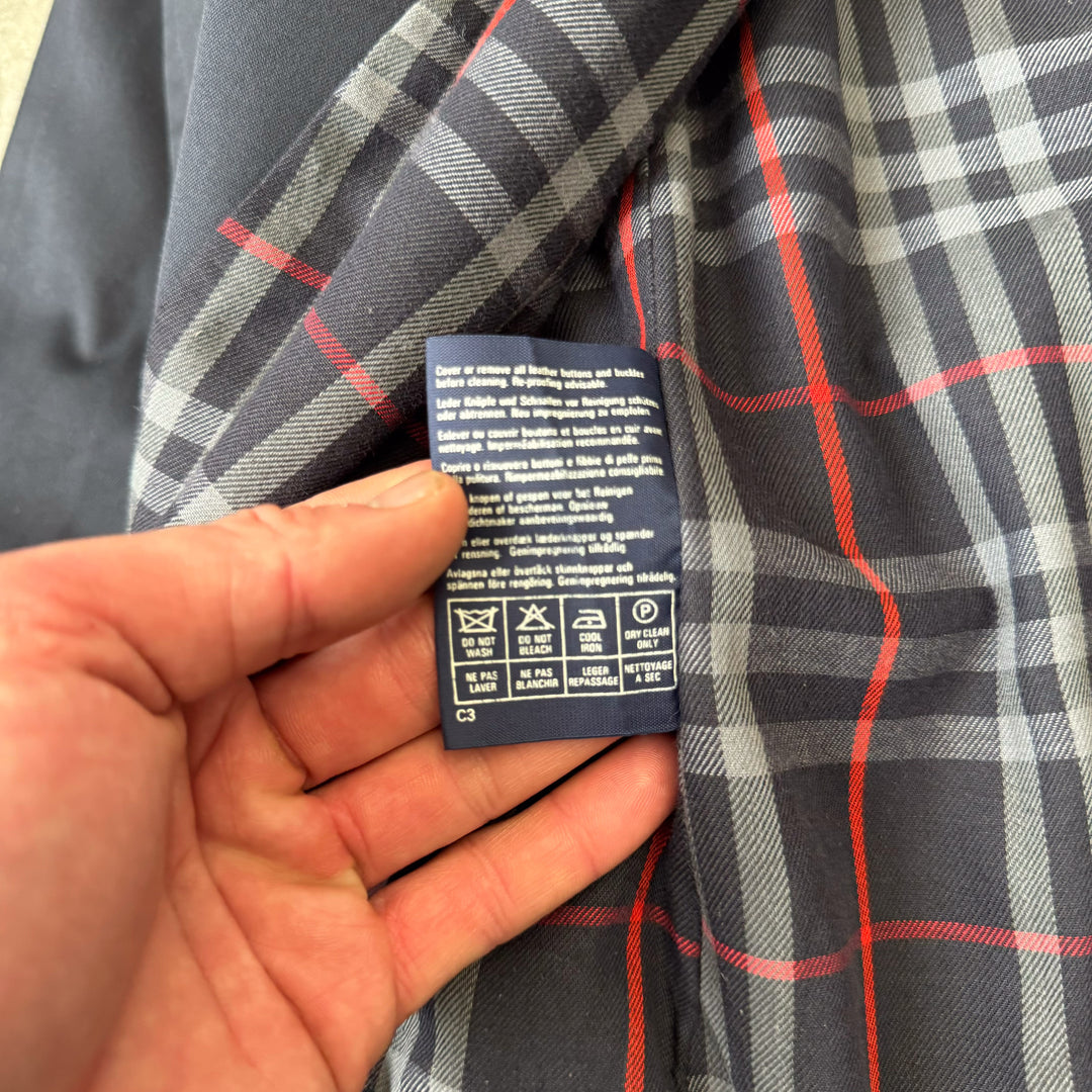 Burberry's Trench Coat Navy Blue Men's XL