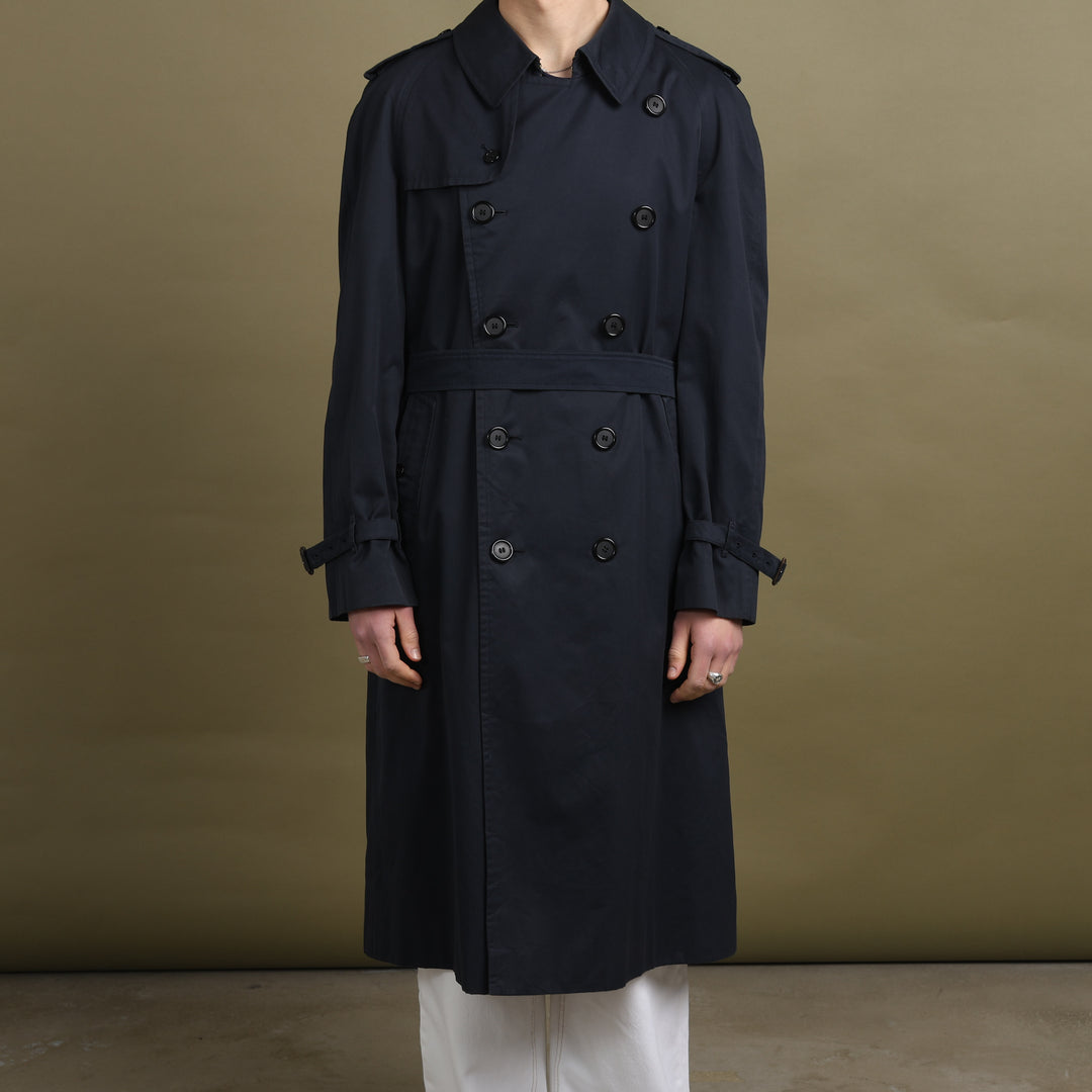 Burberry's Trench Coat Navy Blue Men's XL
