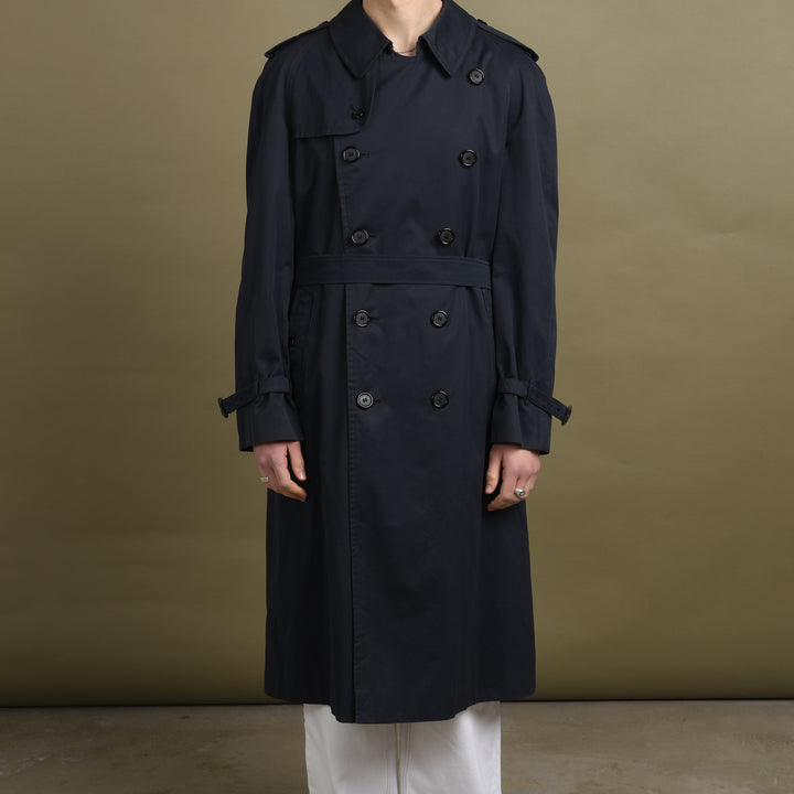 Burberry's Trench Coat Navy Blue Men's XL