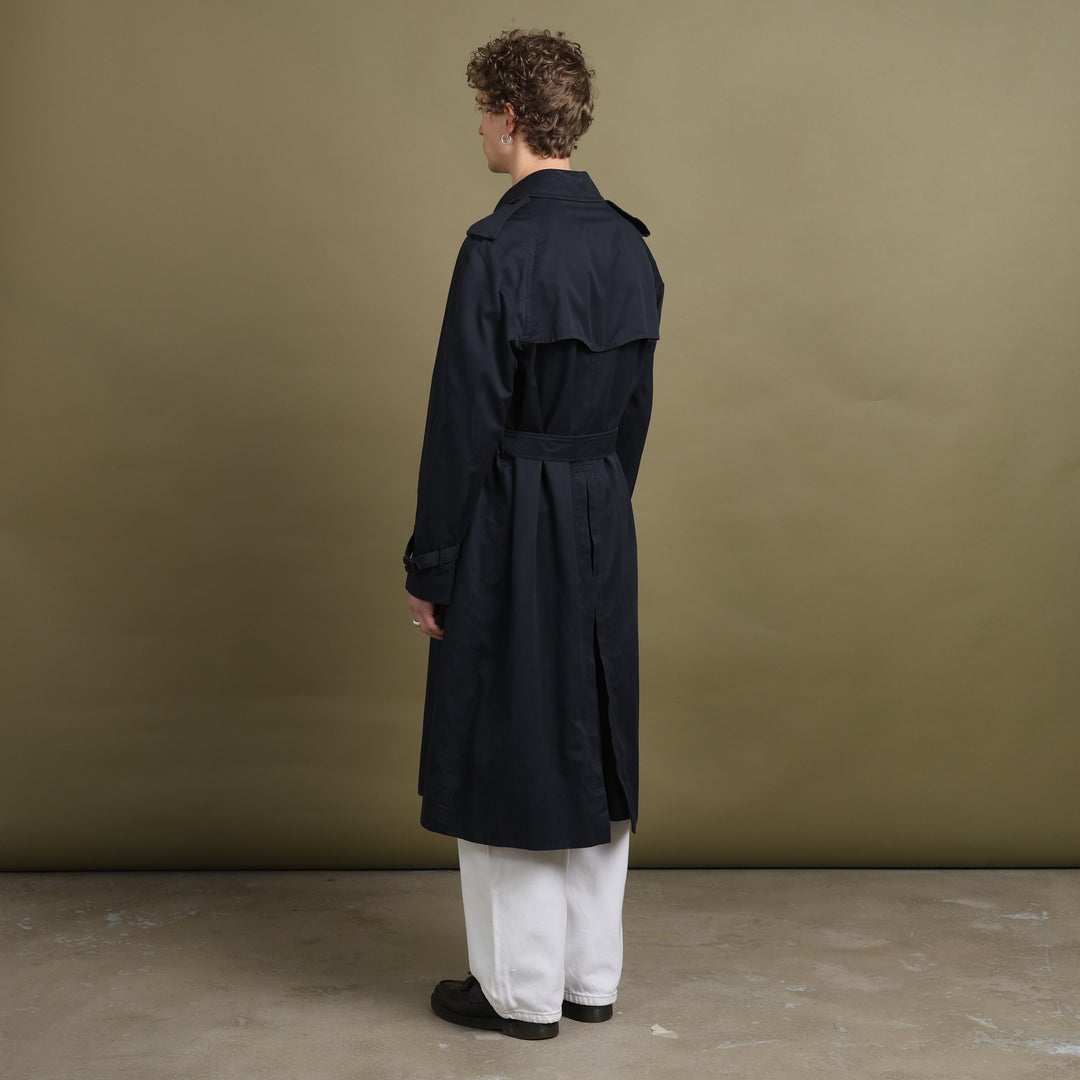 Burberry's Trench Coat Navy Blue Men's XL