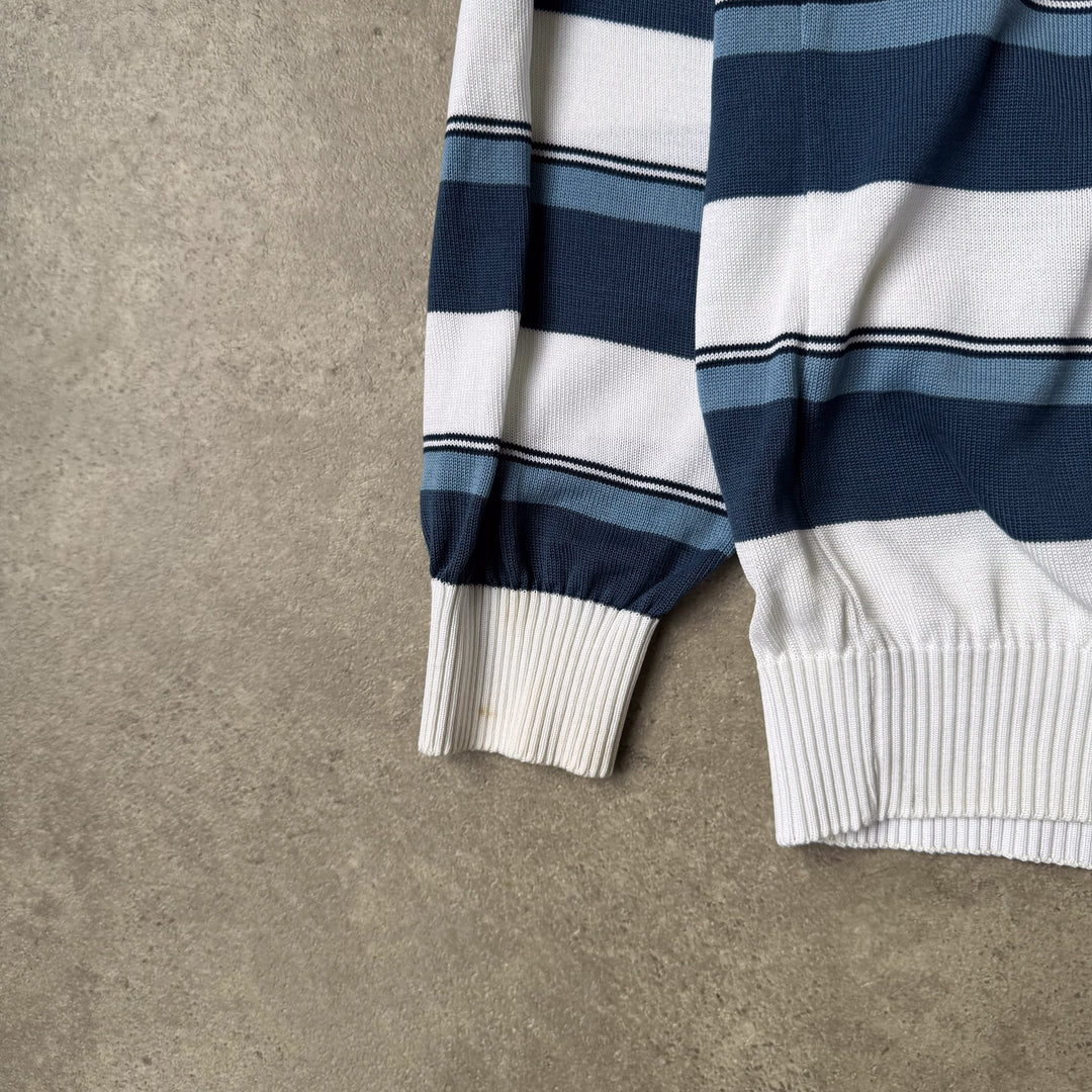 Paul & Shark V-Neck Jumper White & Blue Men's L