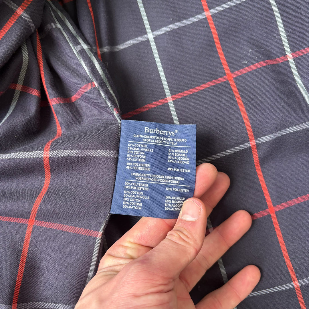 Burberry's Trench Coat Navy Blue Men's XL