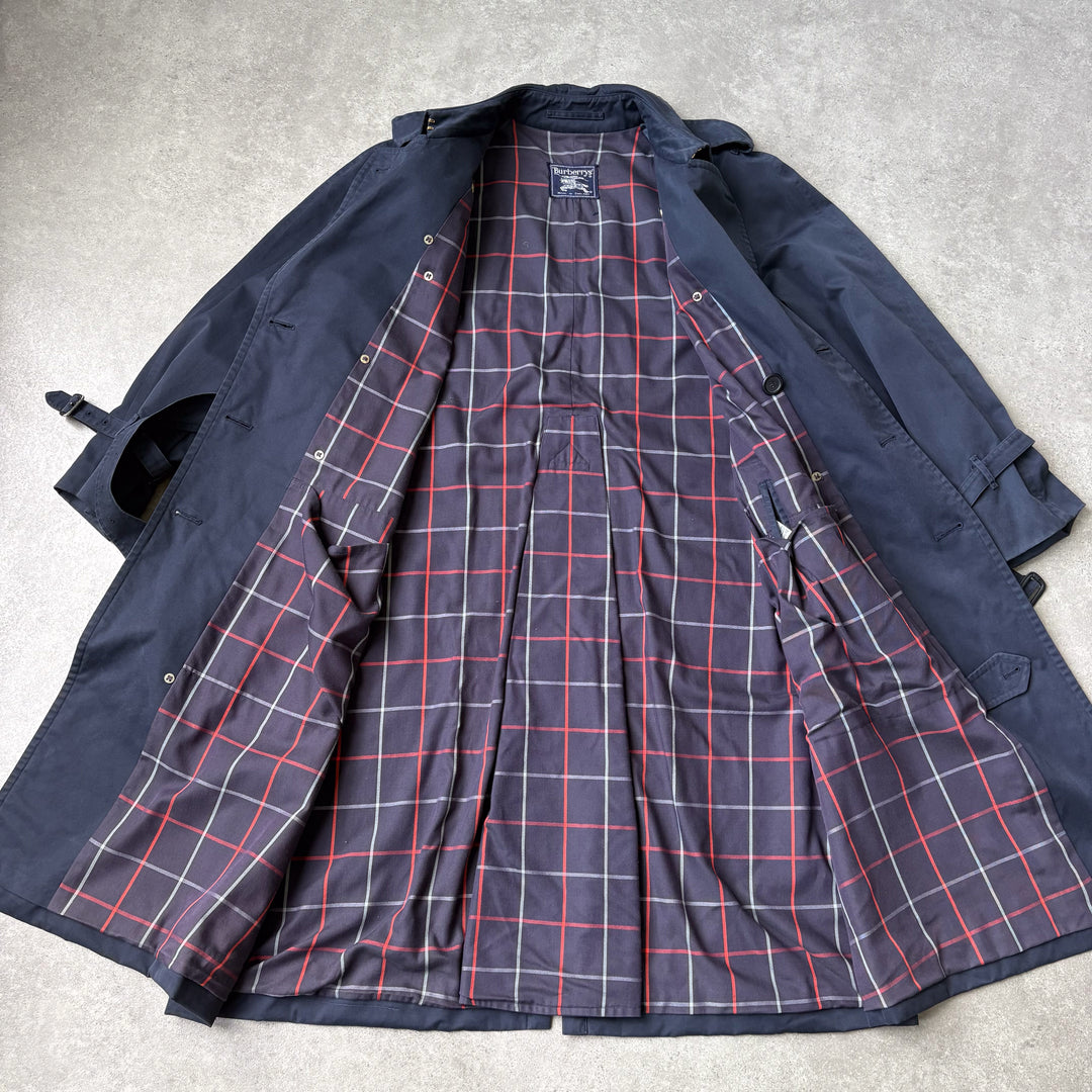 Burberry's Trench Coat Navy Blue Men's XL
