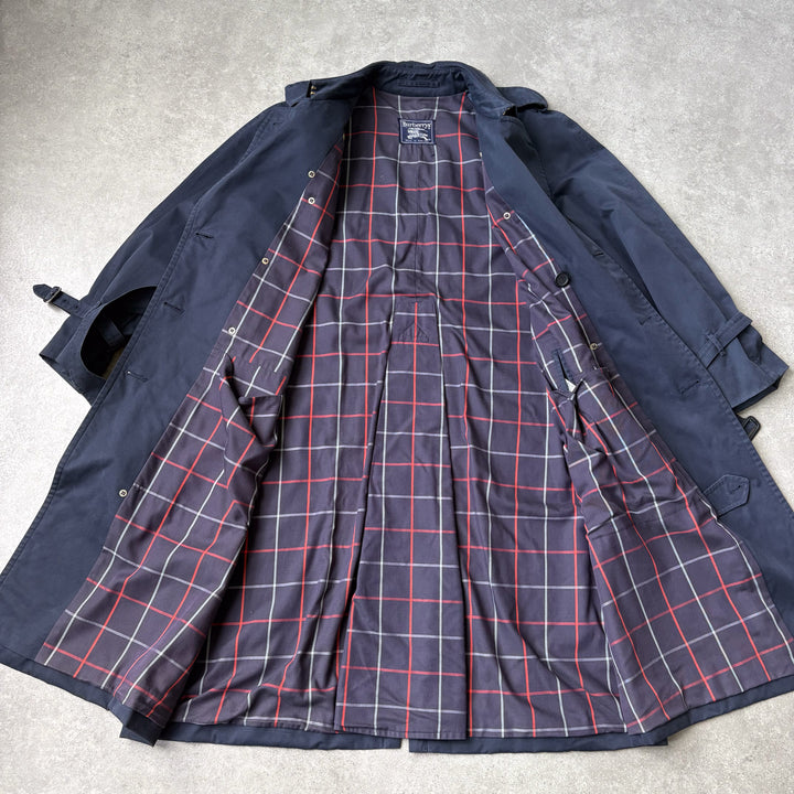 Burberry's Trench Coat Navy Blue Men's XL