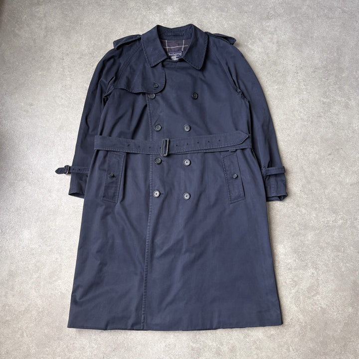 Burberry's Trench Coat Navy Blue Men's XL