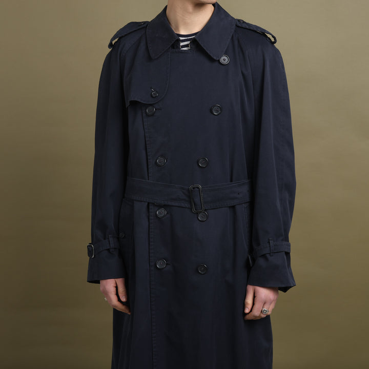 Burberry's Trench Coat Navy Blue Men's XL