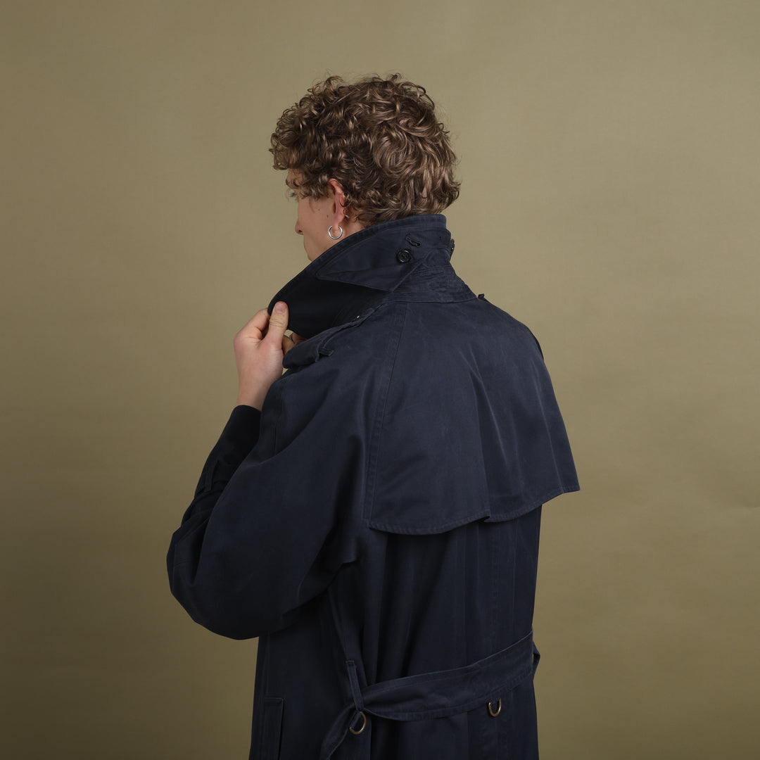 Burberry's Trench Coat Navy Blue Men's XL