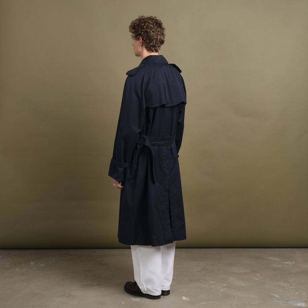 Burberry's Trench Coat Navy Blue Men's XL