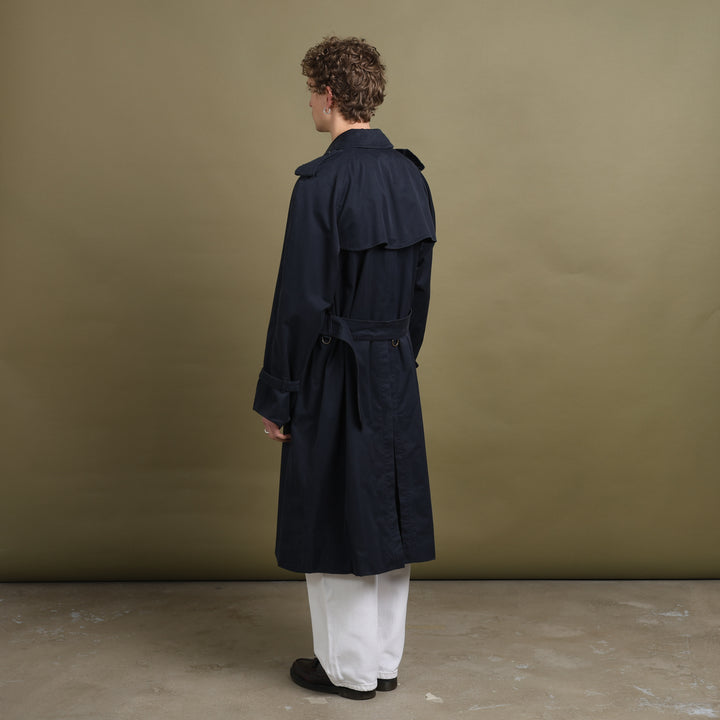 Burberry's Trench Coat Navy Blue Men's XL