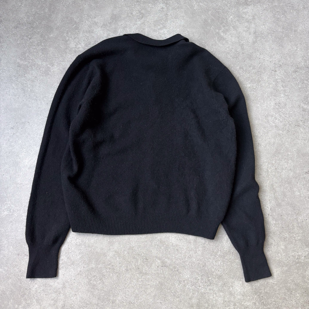 Ralph Lauren Rugby Jumper Black & Purple Men's XL