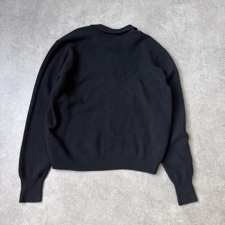Ralph Lauren Rugby Jumper Black & Purple Men's XL