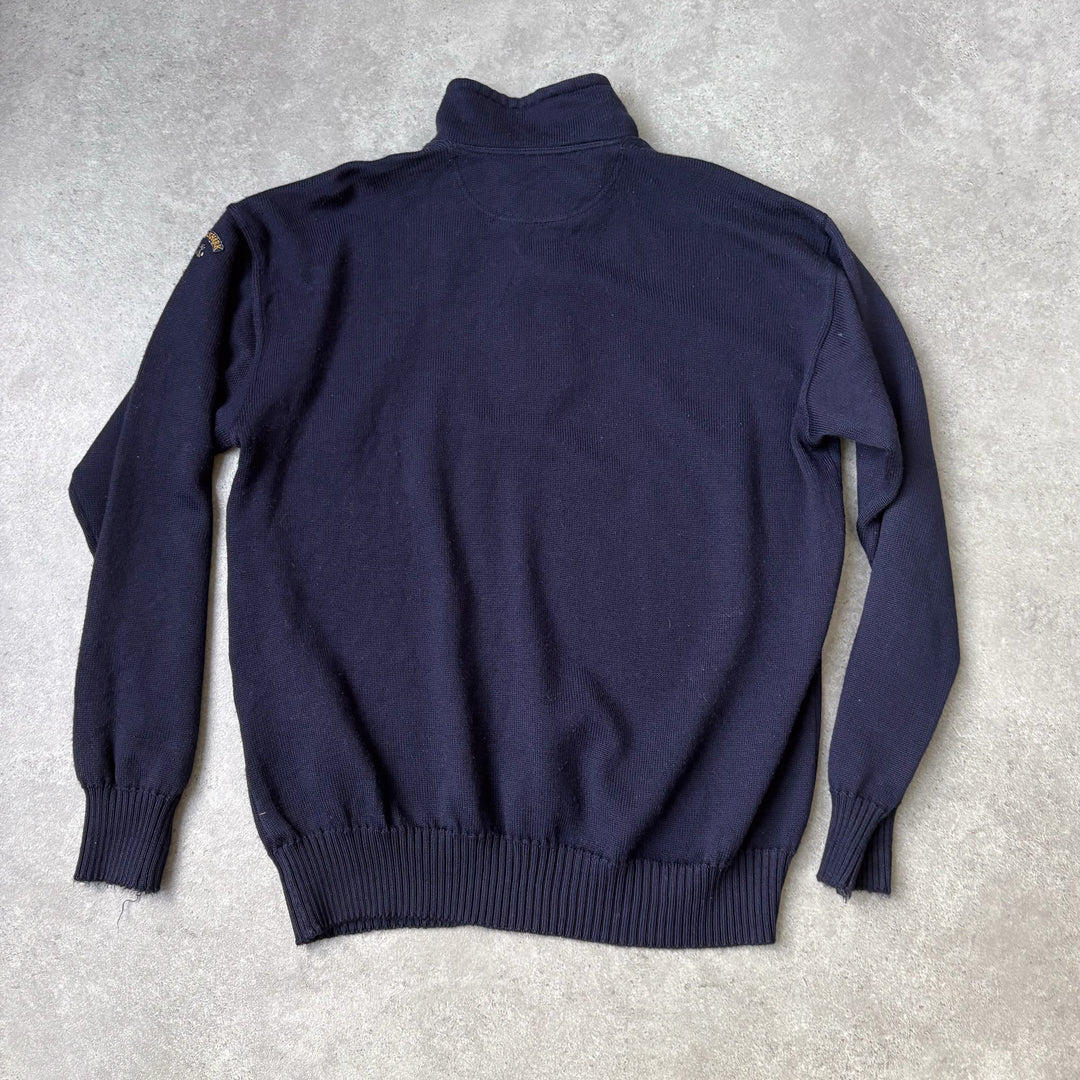 Paul & Shark Quarter Zip Jumper Navy Blue Men's L