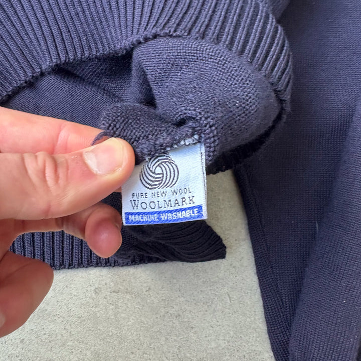 Paul & Shark Quarter Zip Jumper Navy Blue Men's L