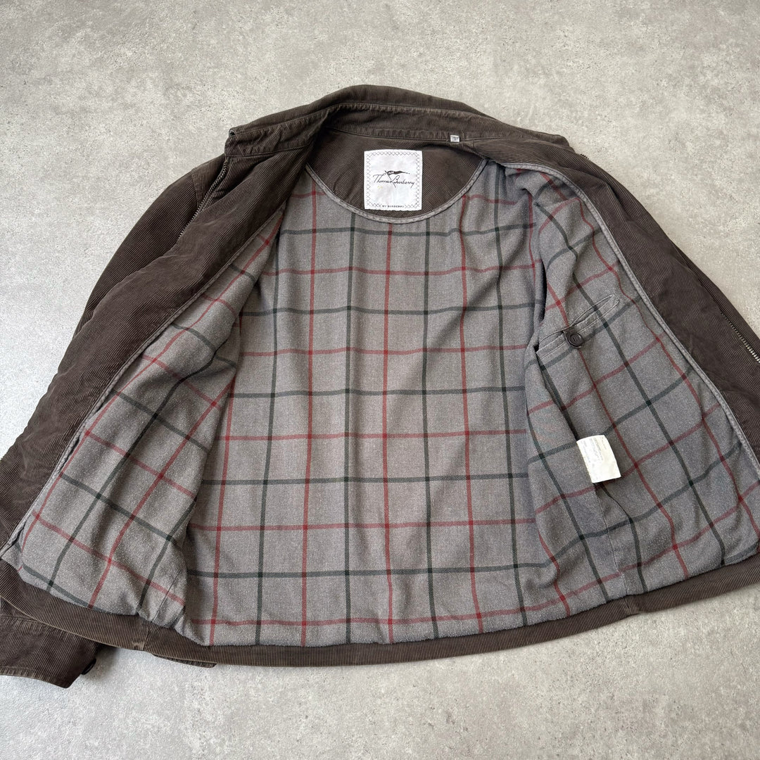 Thomas Burberry Harrington Jacket Dark Green Men's L