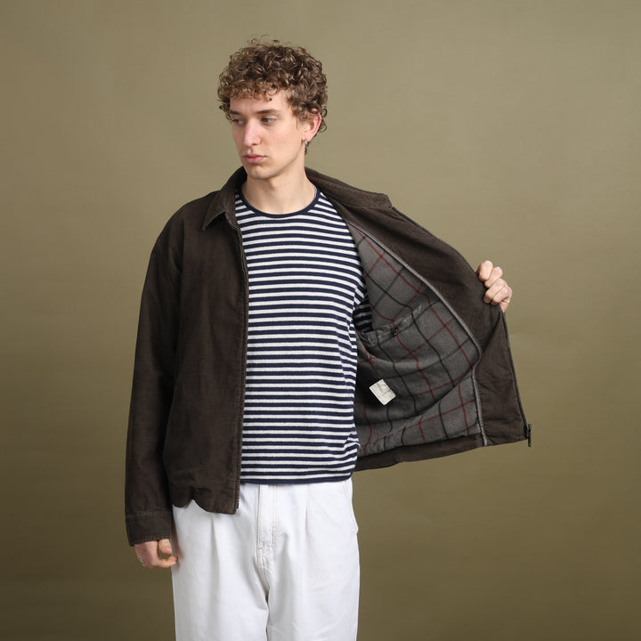 Thomas Burberry Harrington Jacket Dark Green Men's L