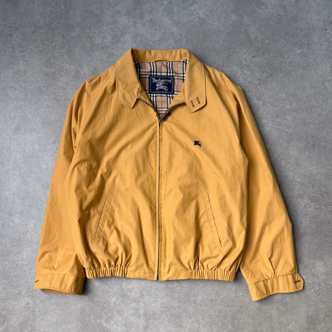 Burberry's Harrington Jacket Mustard Yellow Men's L