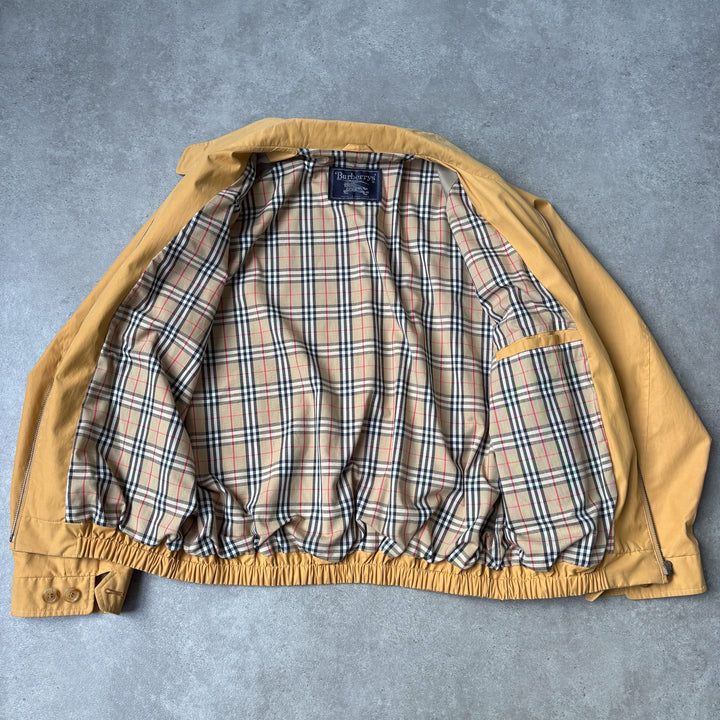 Burberry's Harrington Jacket Mustard Yellow Men's L