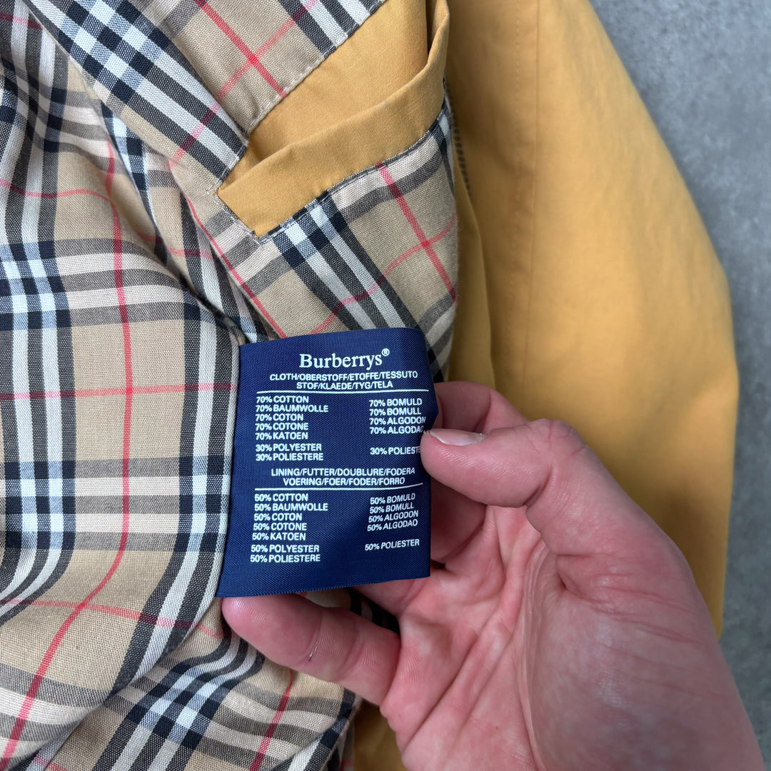 Burberry's Harrington Jacket Mustard Yellow Men's L