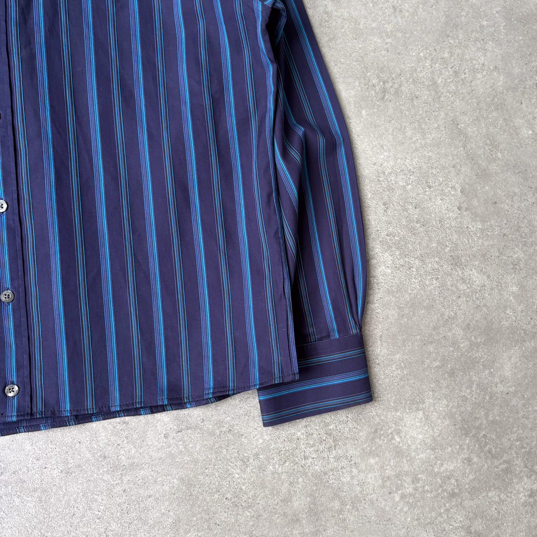 Yves Saint Laurent Dress Shirt Navy Blue Men's M