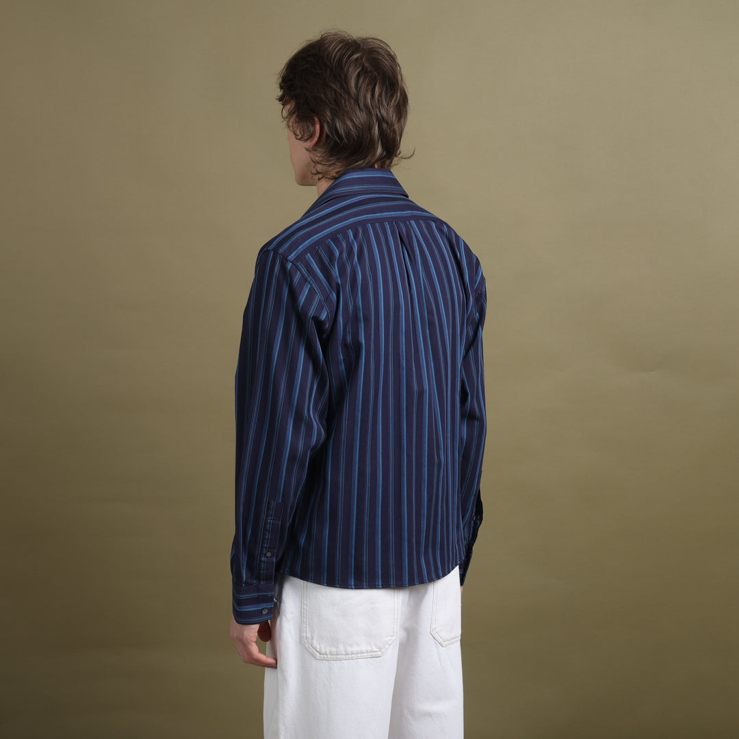 Yves Saint Laurent Dress Shirt Navy Blue Men's M