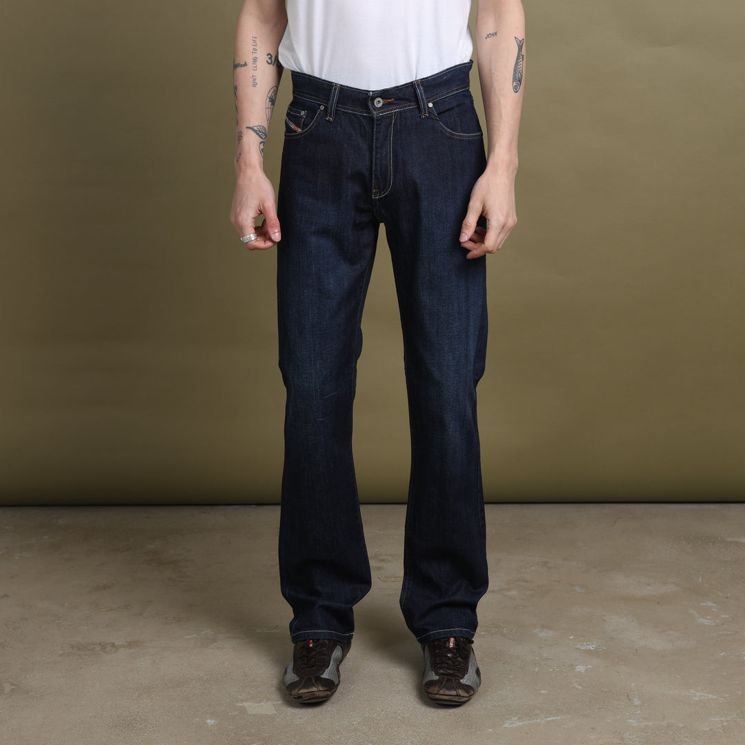 Diesel Straight Leg Jeans Dark Blue Men's W32 x L33