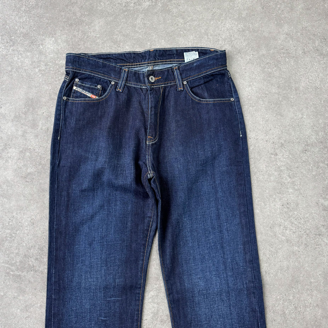 Diesel Straight Leg Jeans Dark Blue Men's W32 x L33