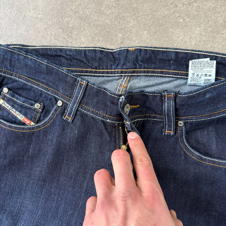 Diesel Straight Leg Jeans Dark Blue Men's W32 x L33
