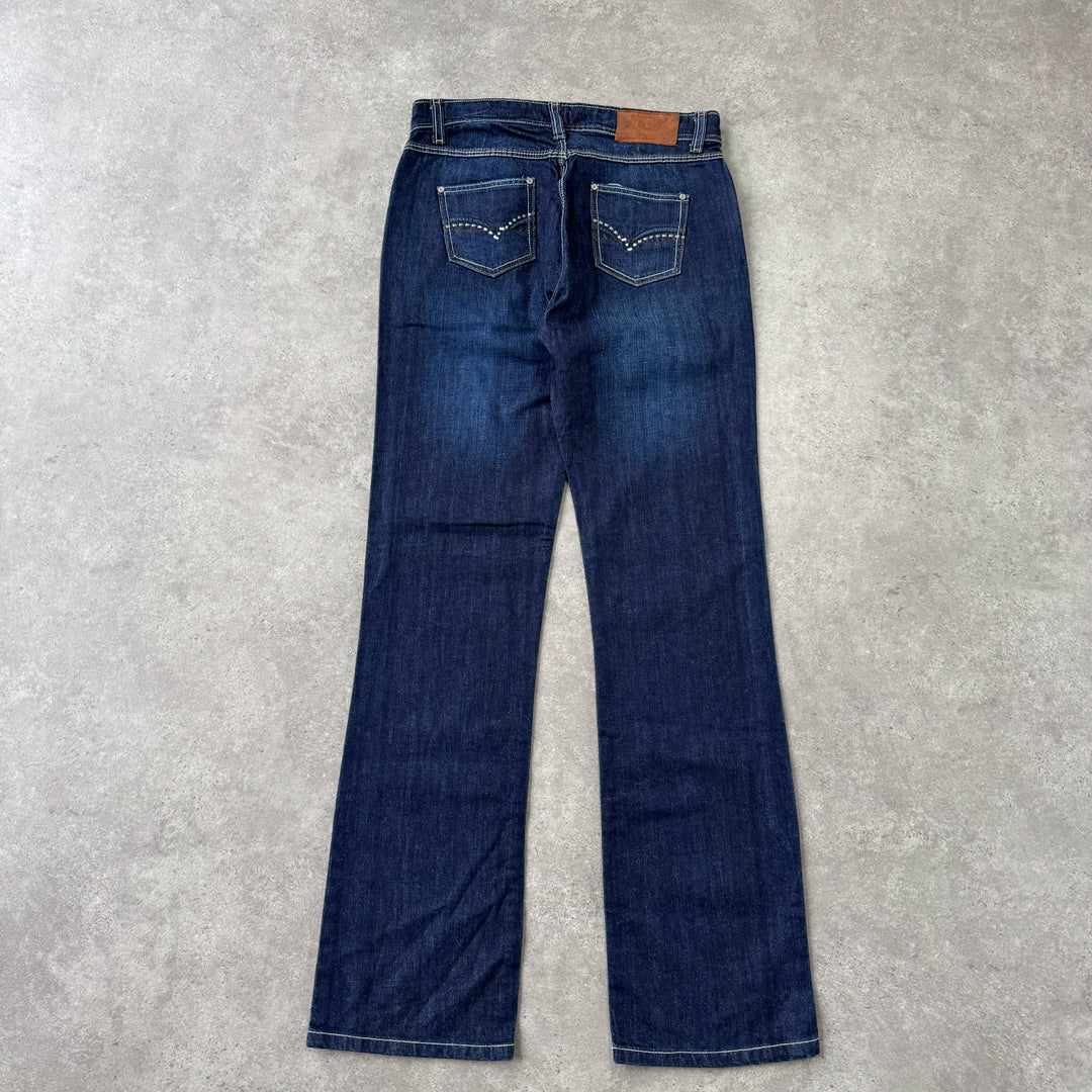 Diesel Straight Leg Jeans Dark Blue Men's W32 x L33