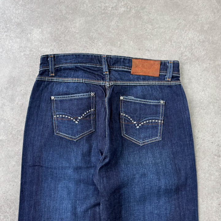 Diesel Straight Leg Jeans Dark Blue Men's W32 x L33