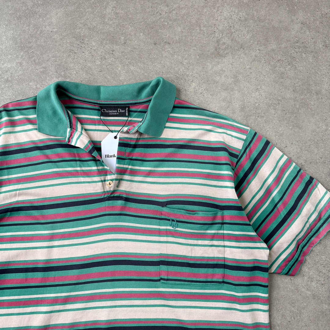 Christian Dior Polo Shirt Green Men's L